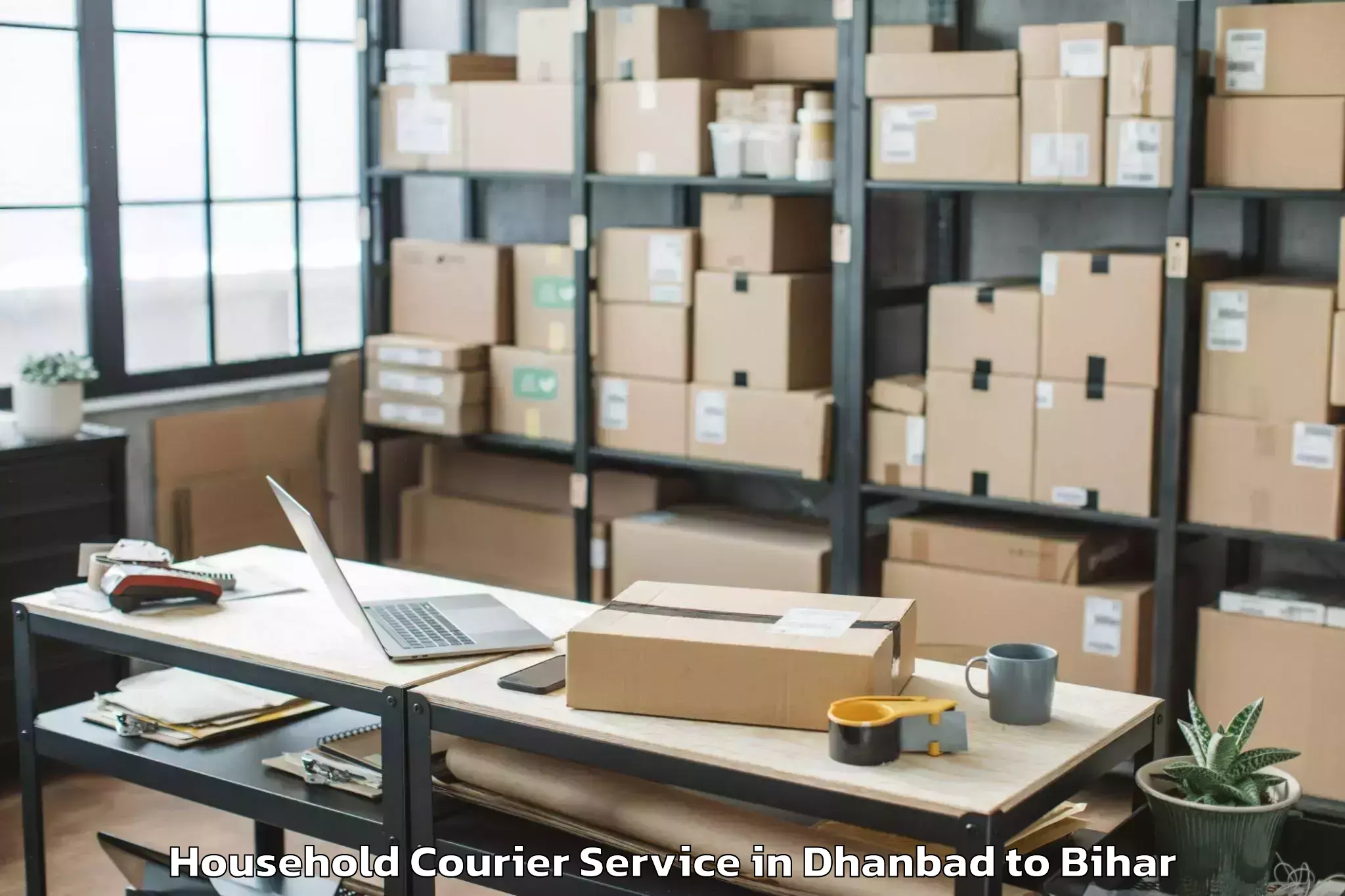 Affordable Dhanbad to Palasi Araria Household Courier